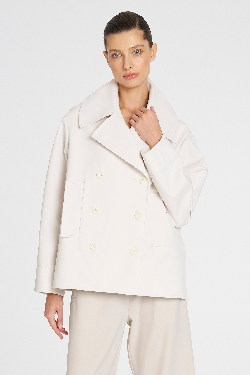 Mela Purdie Pea Jacket Ultra Knit Wax