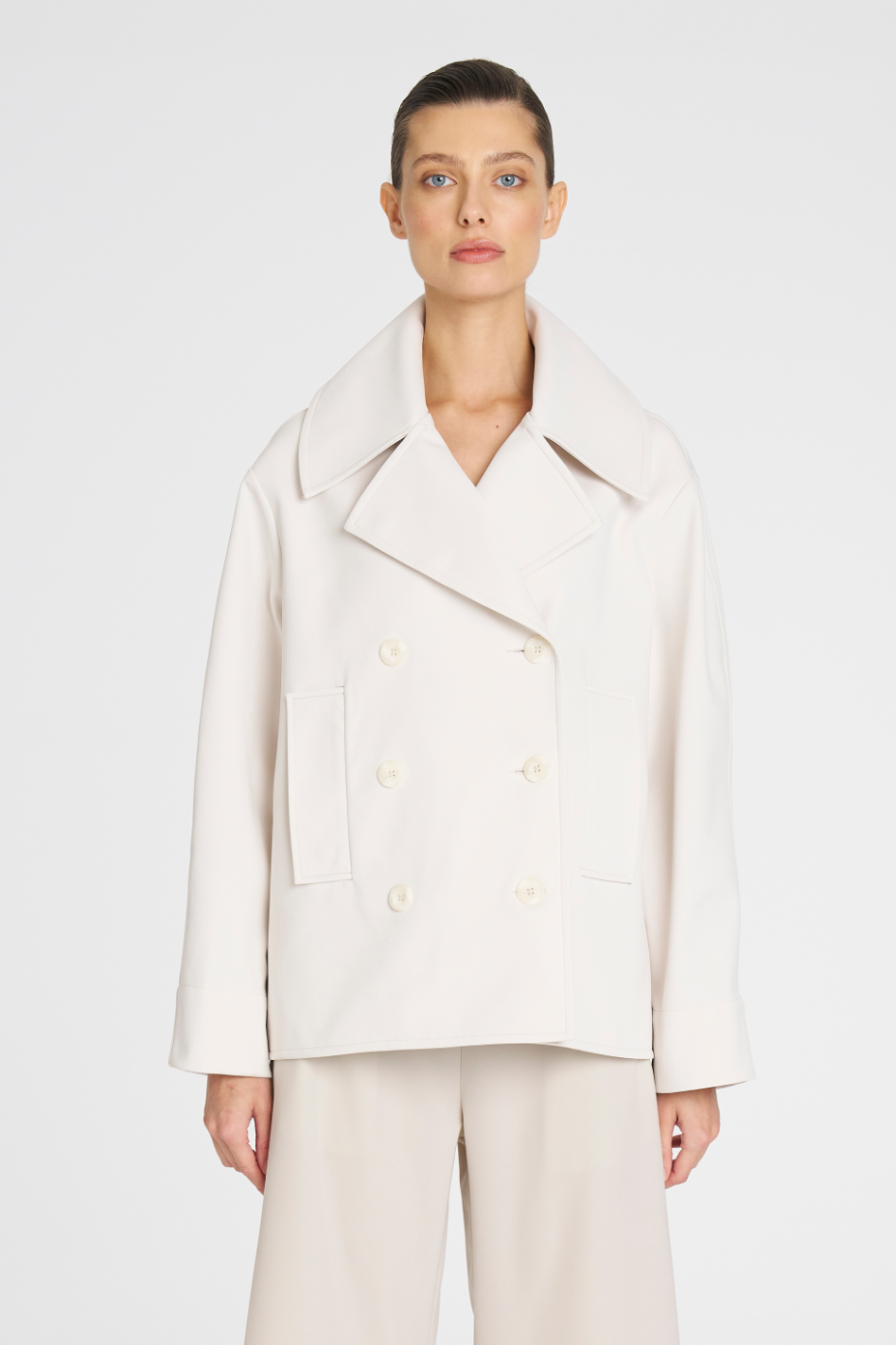 Mela Purdie Pea Jacket Ultra Knit Wax