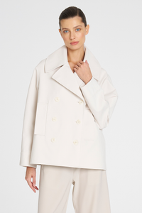 Mela Purdie Pea Jacket | Ultra Knit | Wax