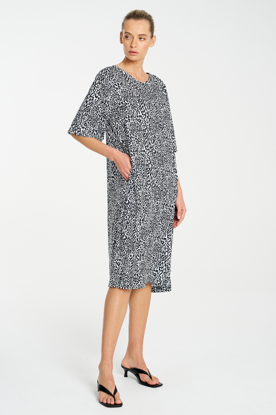 Mela Purdie Plaza Dress | Animalia Print Charmeuse