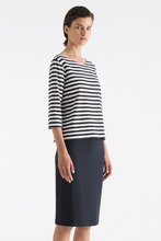 Load image into Gallery viewer, Mela Purdie Relaxed Boat Neck in Bevel Stripe Knit
