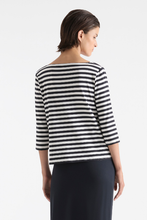 Load image into Gallery viewer, Mela Purdie Relaxed Boat Neck in Bevel Stripe Knit
