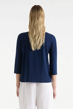 Load image into Gallery viewer, Mela Purdie Relaxed Boat Neck in Denim Matte Jersey
