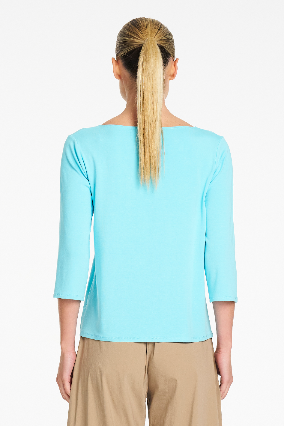 Mela Purdie Relaxed Boat Neck in Skygem Matte Jersey
