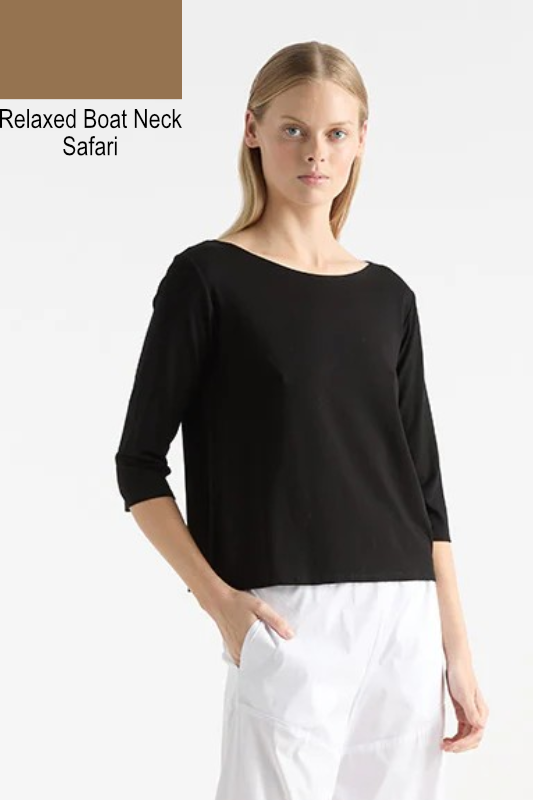 Mela Purdie Relaxed Boat Neck in Safari