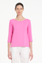 Mela Purdie Relaxed Boat Neck in Vivid Pink