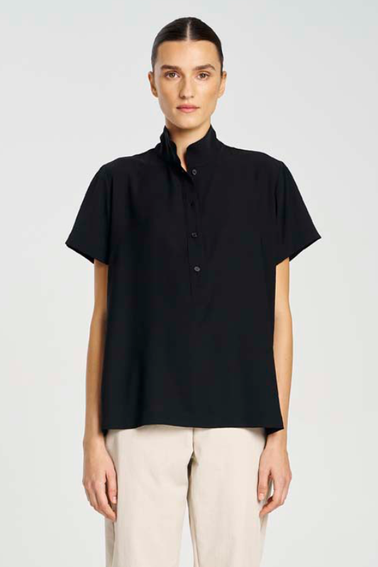 Mela Purdie Resort Top | Denier | Black