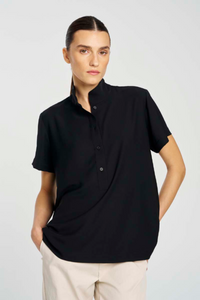 Mela Purdie Resort Top | Denier | Black