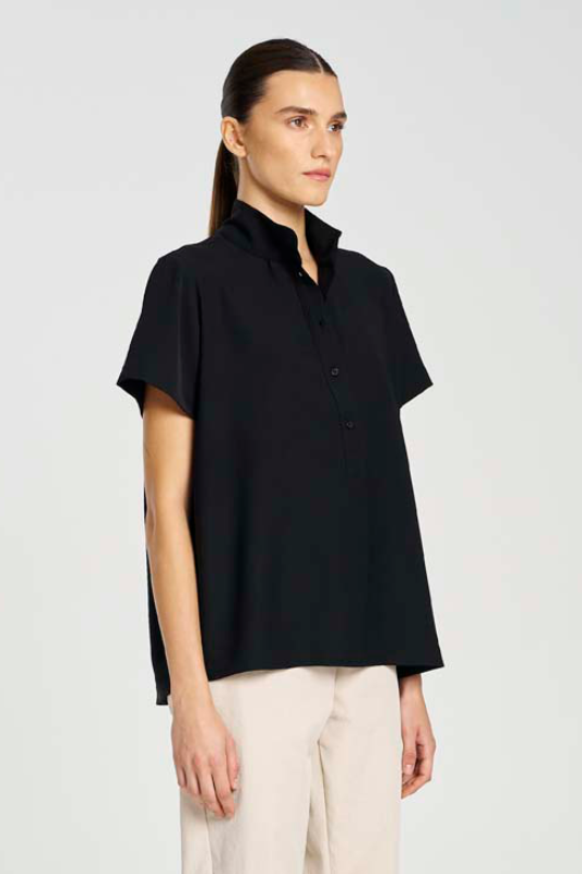 Mela Purdie Resort Top | Denier | Black