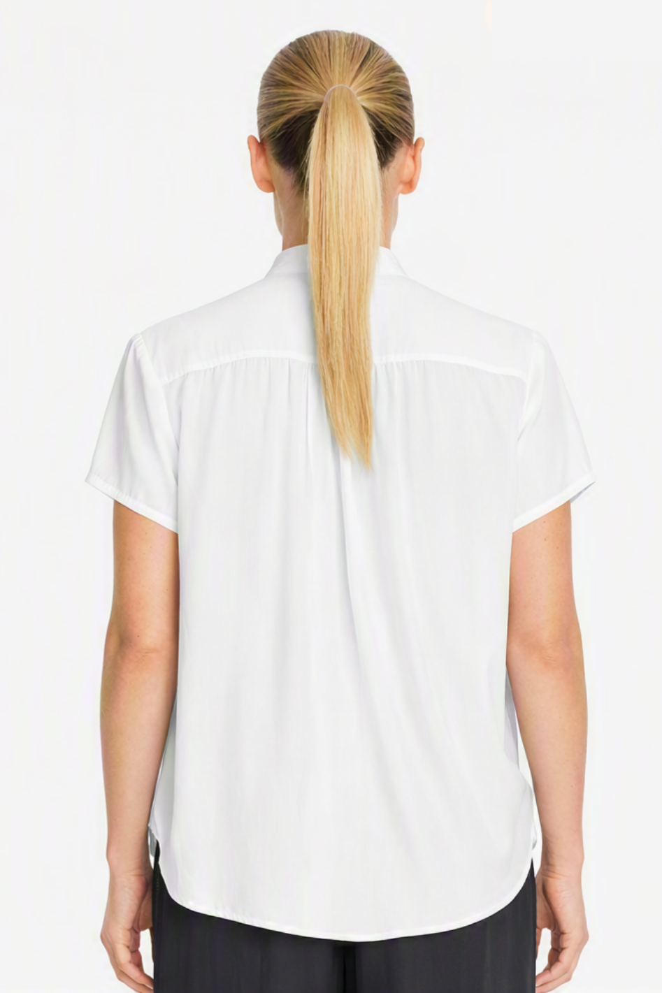 Mela Purdie SS Soft Blouse in White Mache