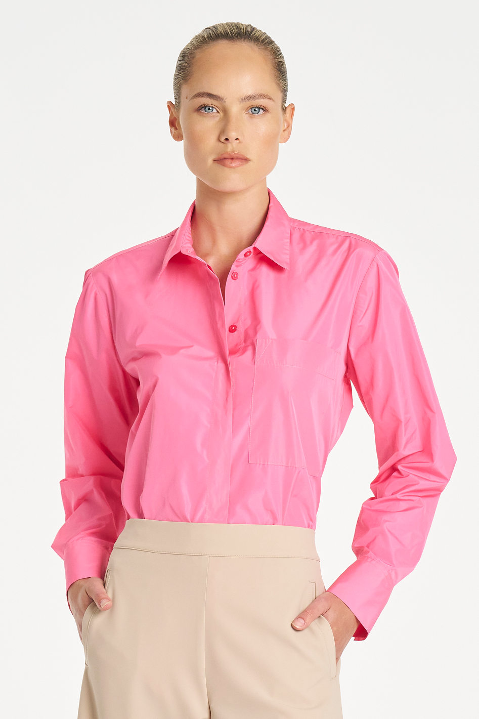 Mela Purdie Saville Shirt in Floss Italian Taffeta