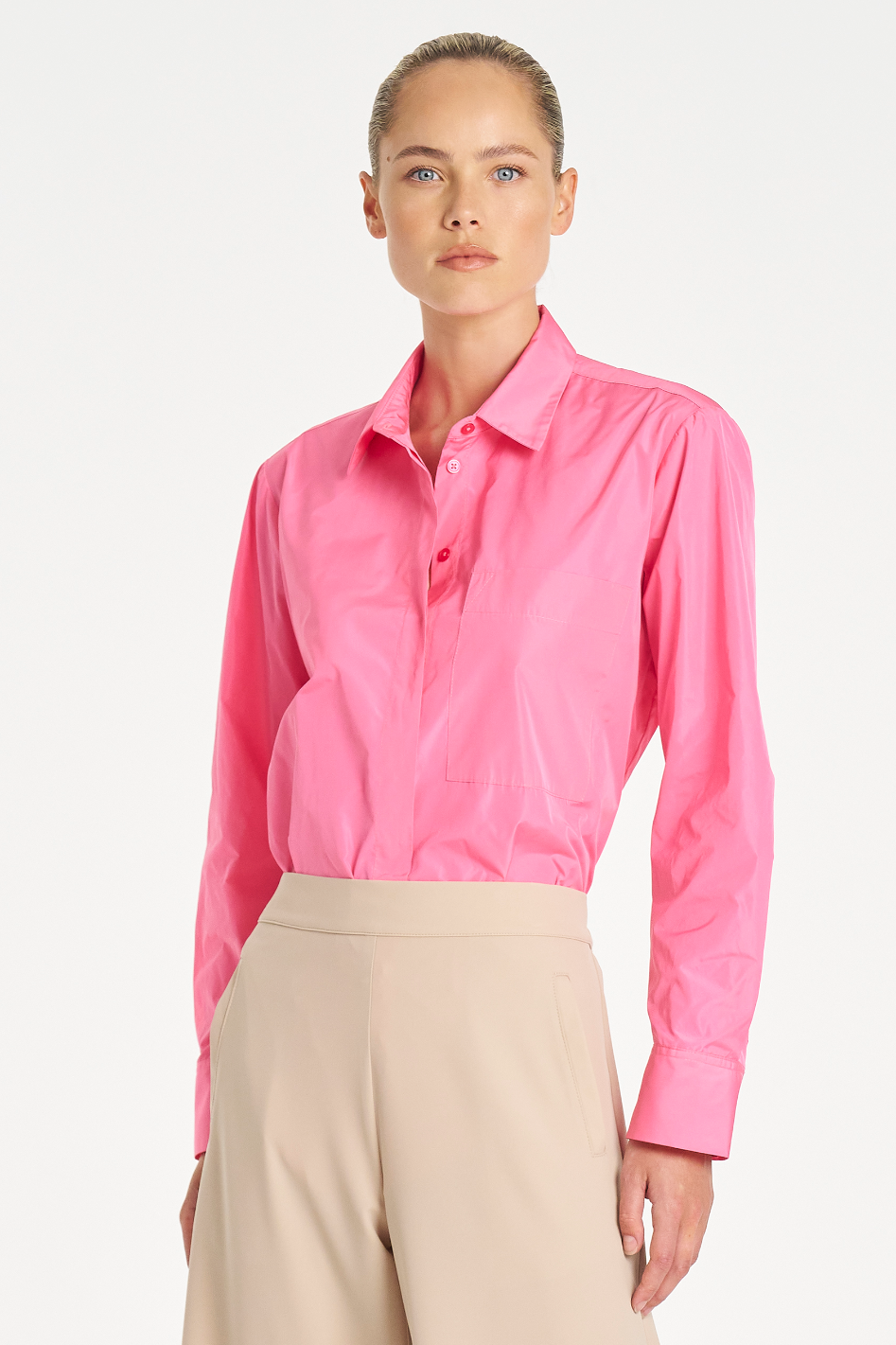 Mela Purdie Saville Shirt in Floss Italian Taffeta