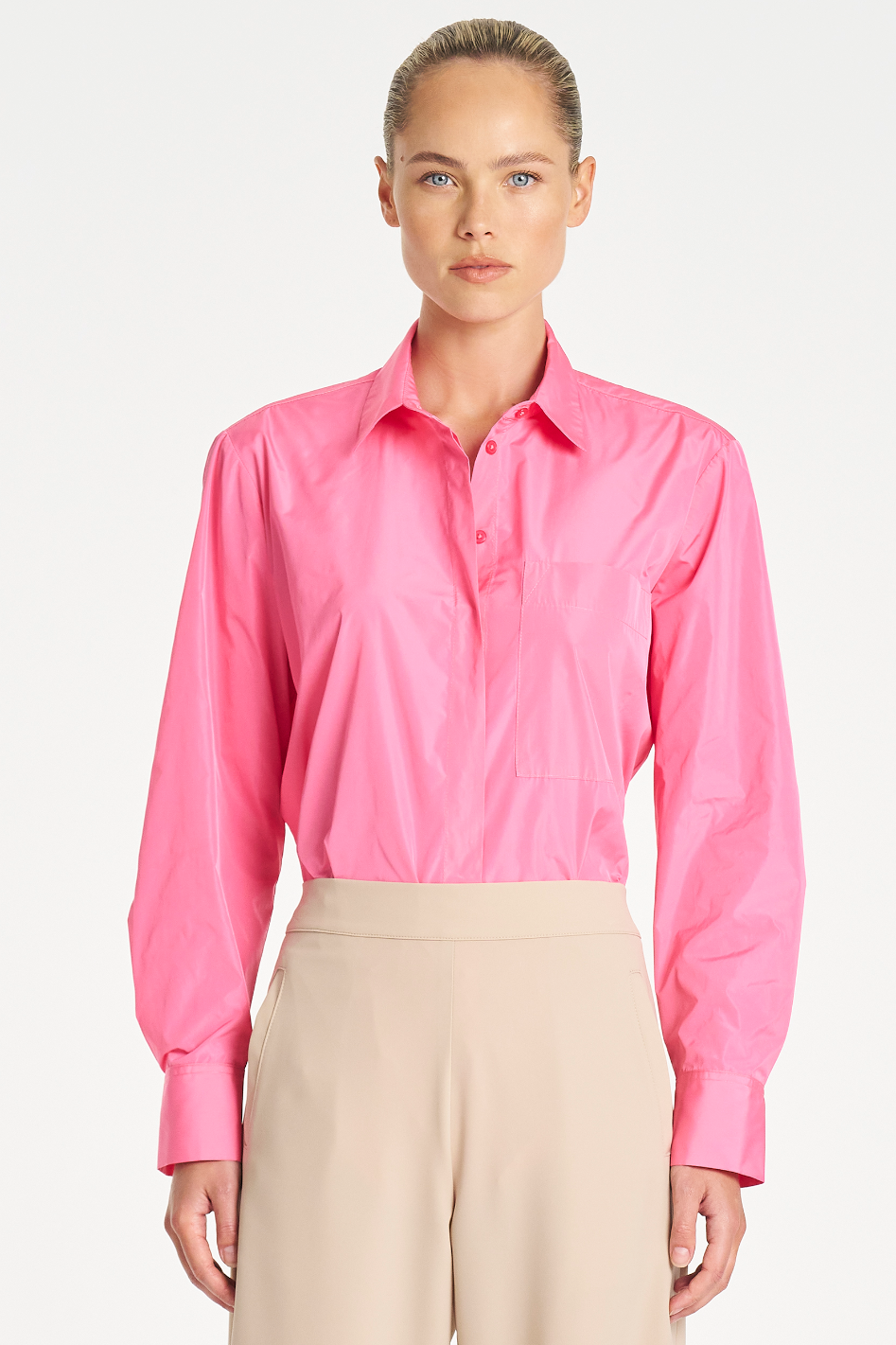 Mela Purdie Saville Shirt in Floss Italian Taffeta