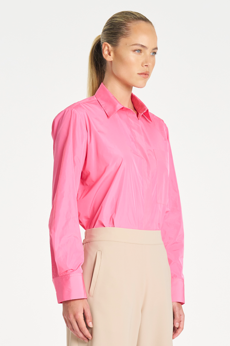 Mela Purdie Saville Shirt in Floss Italian Taffeta
