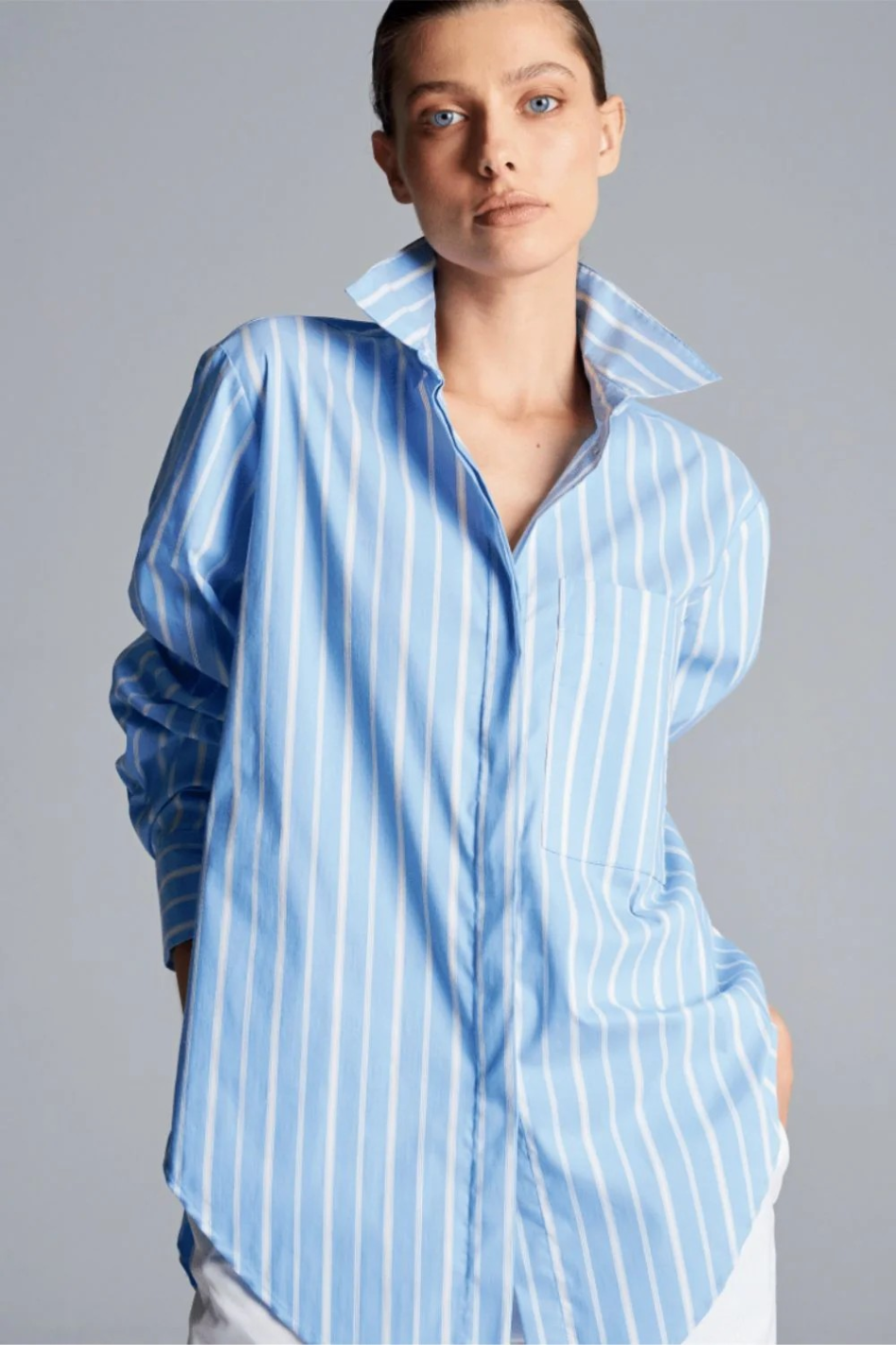 Mela Purdie Saville Shirt | Saville Stripe