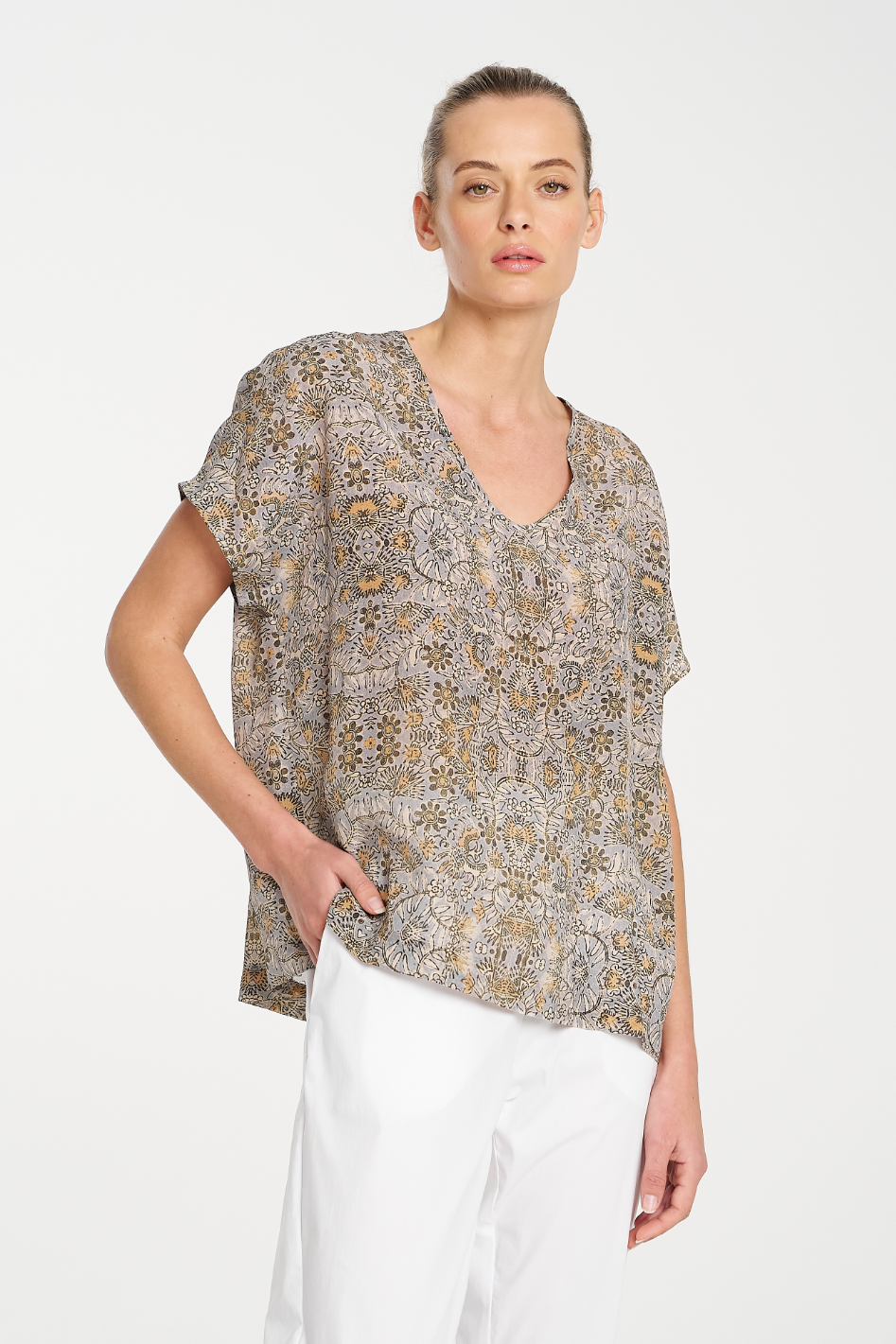 Mela Purdie Scoop Shell Spinifex Print Silk