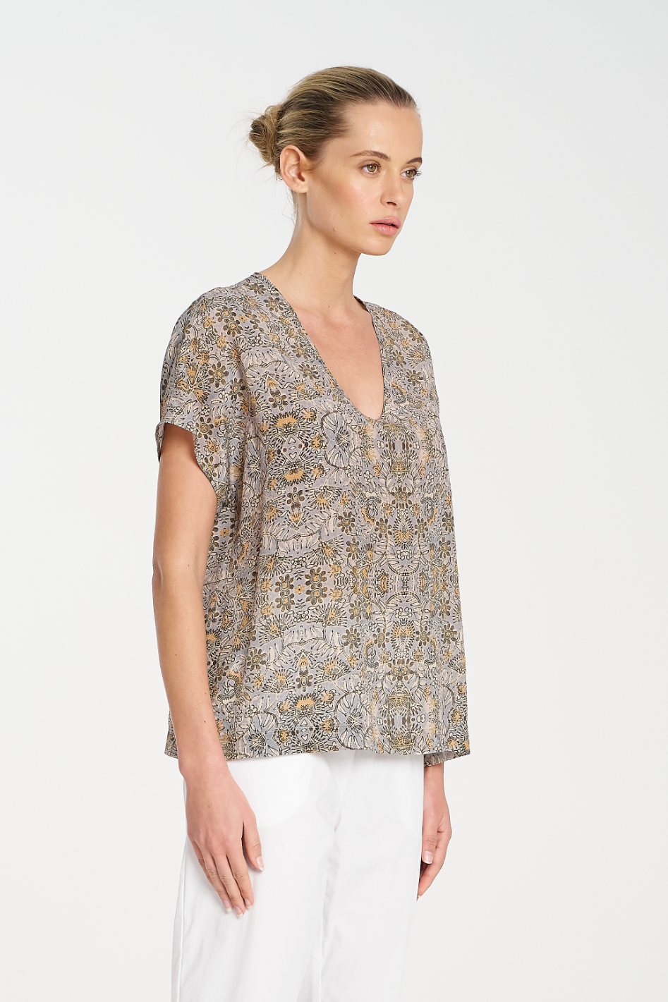 Mela Purdie Scoop Shell Spinifex Print Silk