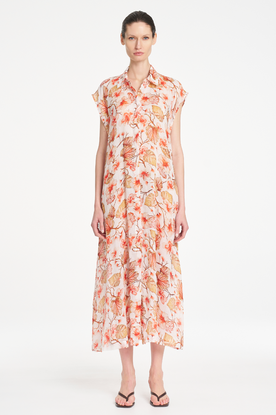 Mela Purdie Slice Shirt Dress in Herbarium Linen Voile