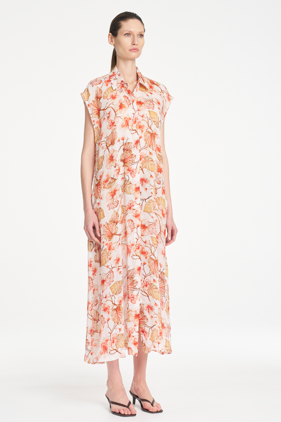 Mela Purdie Slice Shirt Dress in Herbarium Linen Voile