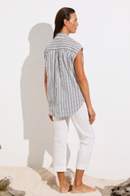 Load image into Gallery viewer, Mela Purdie Slice Shirt | Calico Stripe Popilene
