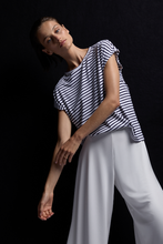 Load image into Gallery viewer, Mela Purdie Slim Shell in Straw Stripe Jersey
