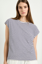 Load image into Gallery viewer, Mela Purdie Slim Shell in Straw Stripe Jersey
