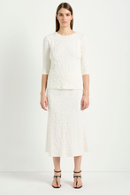 Load image into Gallery viewer, Mela Purdie Slim Skirt in Milk Cloque
