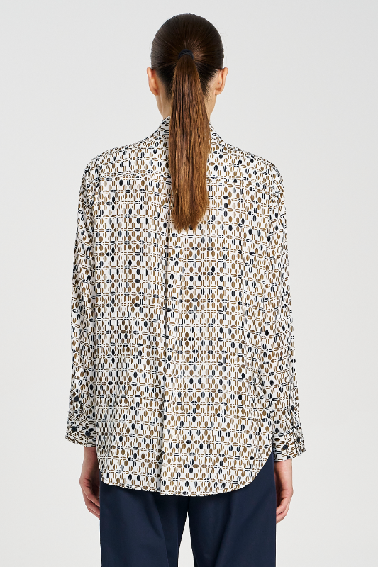 Mela Purdie Soft Shirt | Pendant Print Charmeuse