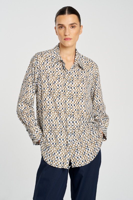 Mela Purdie Soft Shirt | Pendant Print Charmeuse