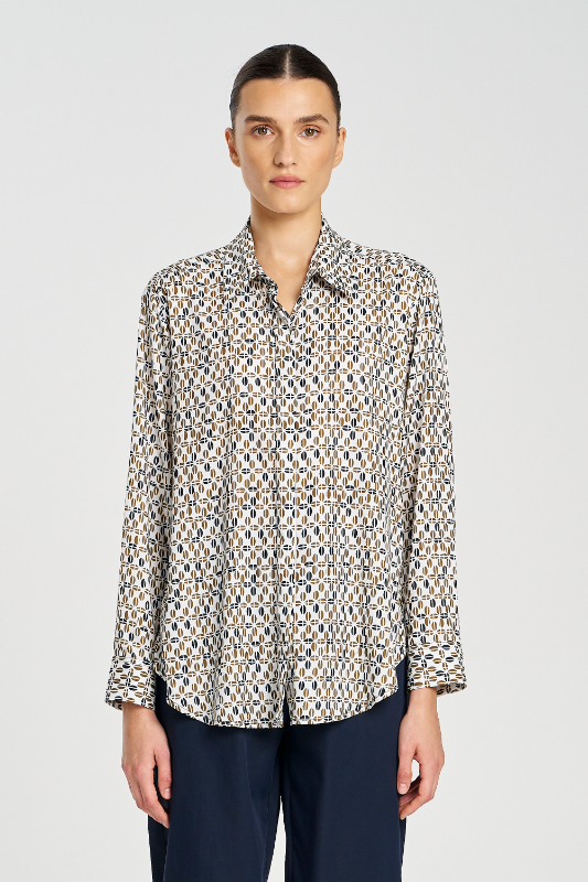 Mela Purdie Soft Shirt | Pendant Print Charmeuse