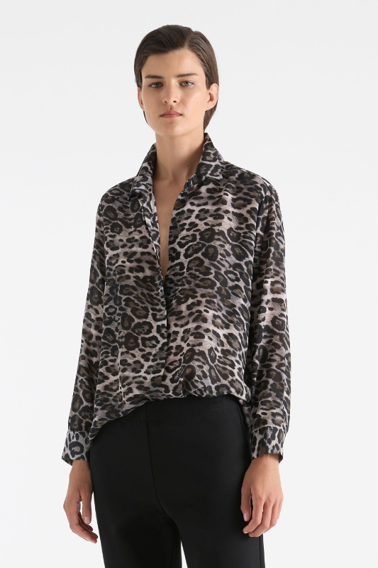 Mela Purdie Soft Shirt in Savoy Animal Silk