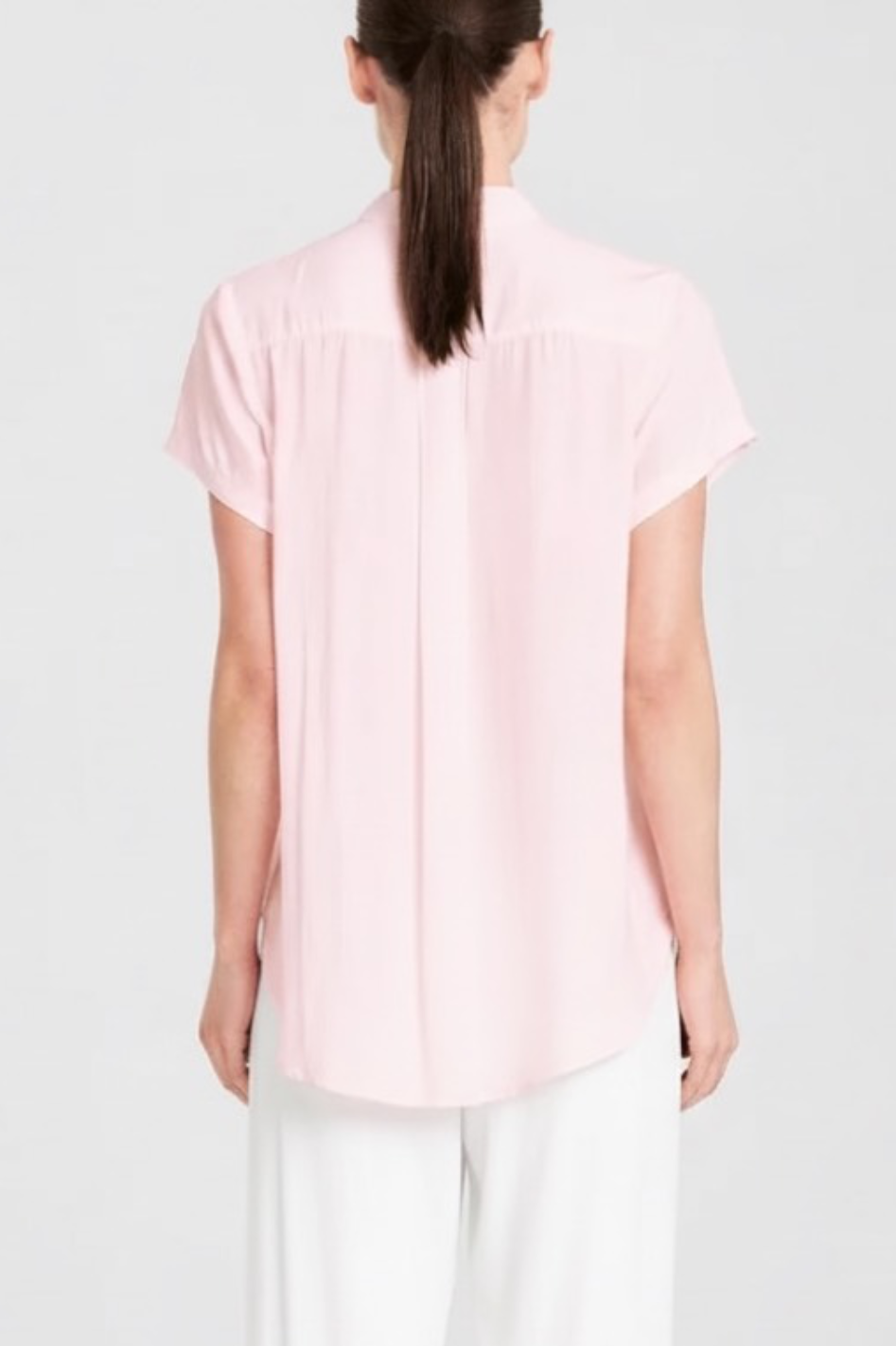 Mela Purdie Soft Stand Shirt in Mache Rosebud