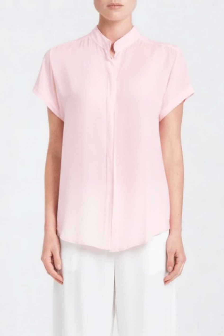 Mela Purdie Soft Stand Shirt in Mache Rosebud