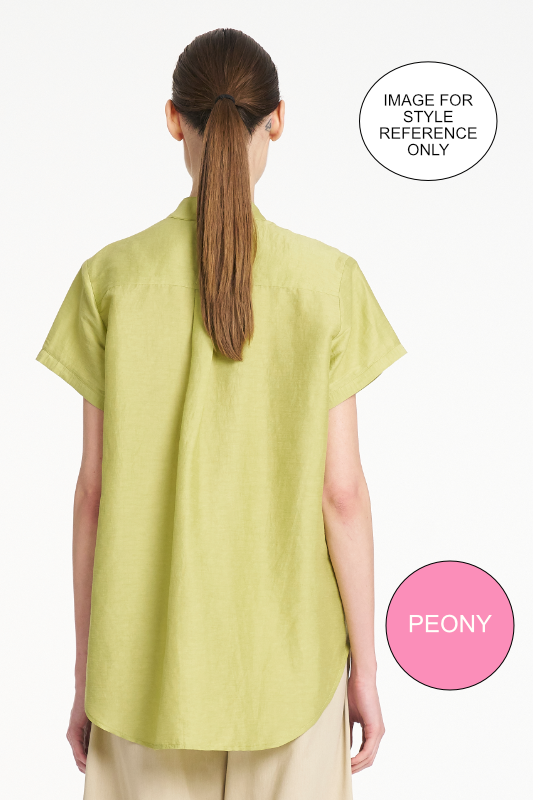 Mela Purdie Soft Stand Shirt in Waxed Voile 