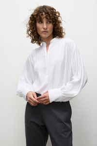 Mela Purdie Soft Zip Blouse | White | Mache