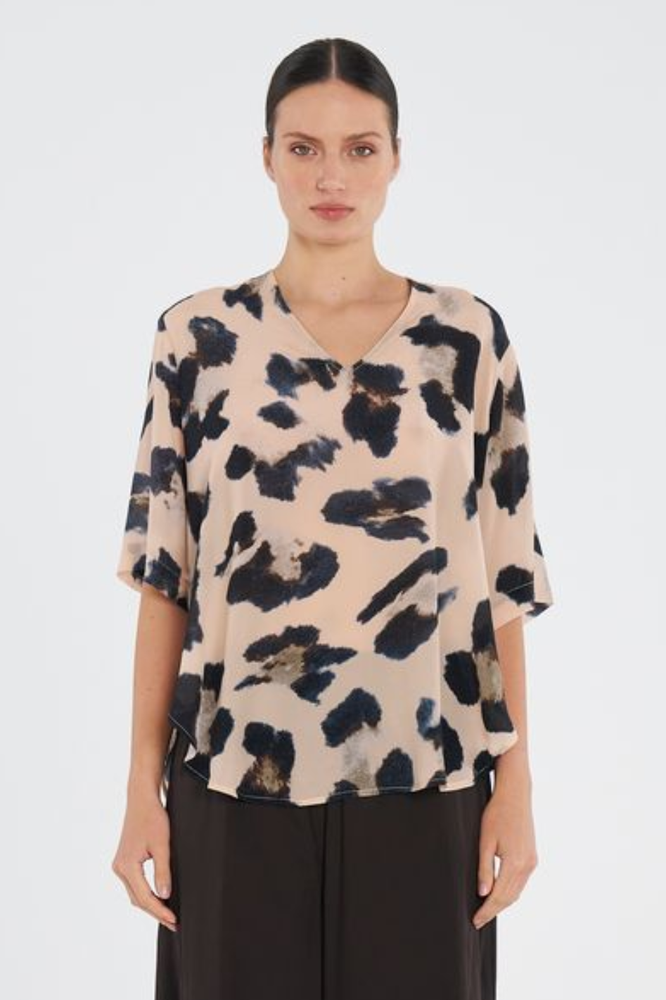 Mela Purdie Swish Plaza Top in Blurr Silk