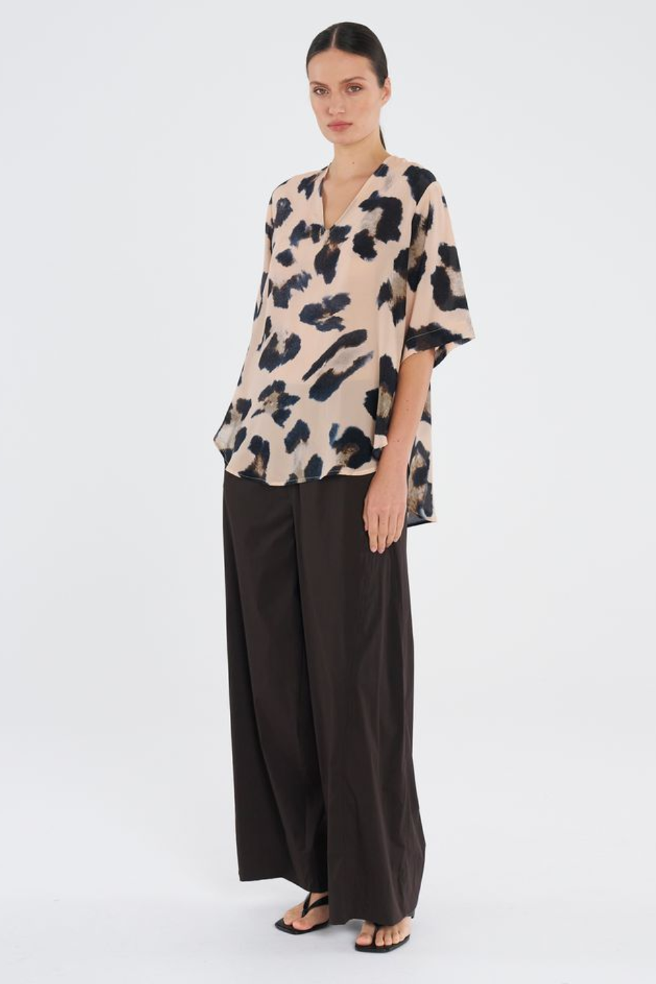 Mela Purdie Swish Plaza Top in Blurr Silk