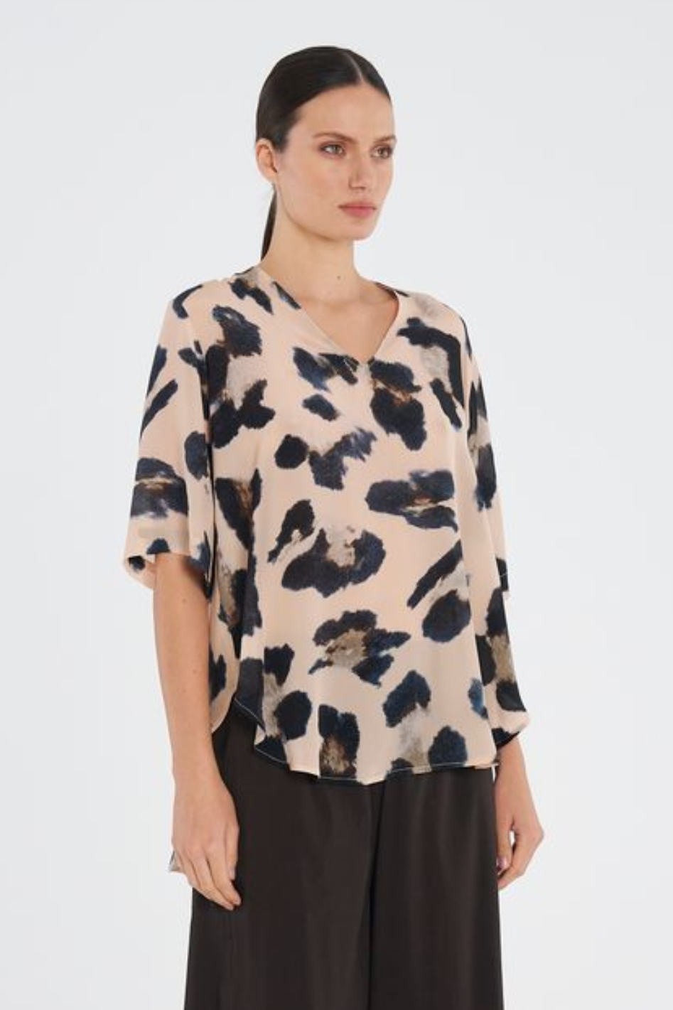 Mela Purdie Swish Plaza Top in Blurr Silk