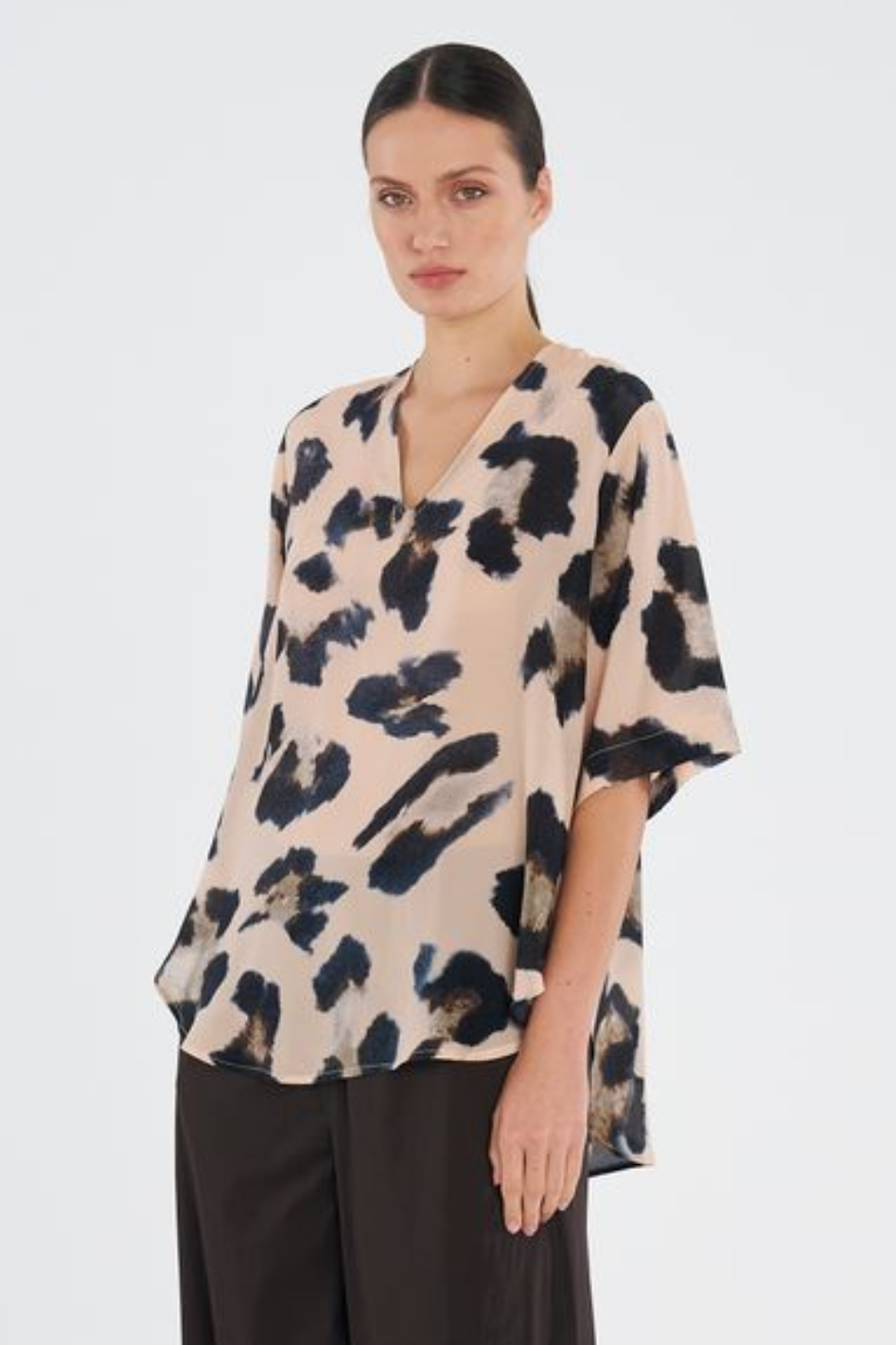 Mela Purdie Swish Plaza Top in Blurr Silk