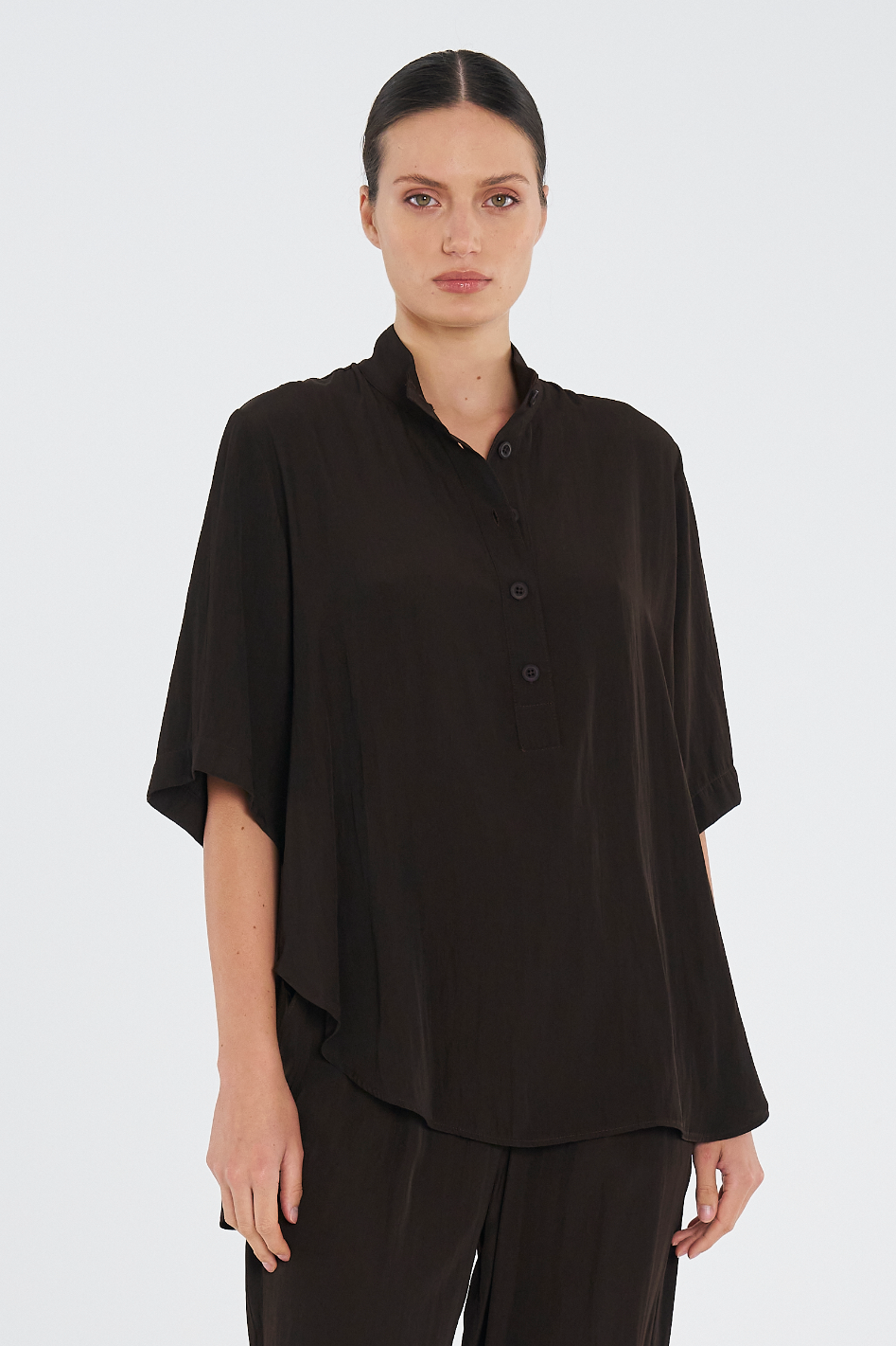 Mela Purdie Swish Tab Plaza in Mache Fudge