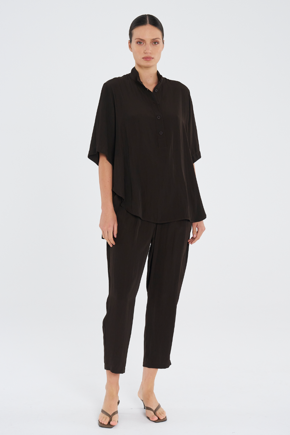 Mela Purdie Swish Tab Plaza in Mache Fudge