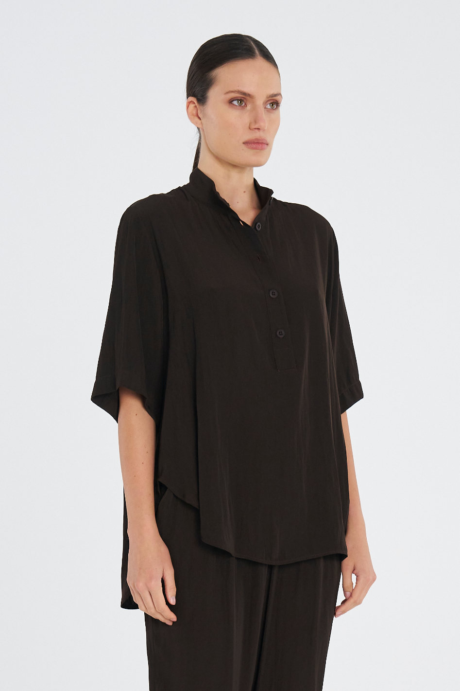 Mela Purdie Swish Tab Plaza in Mache Fudge