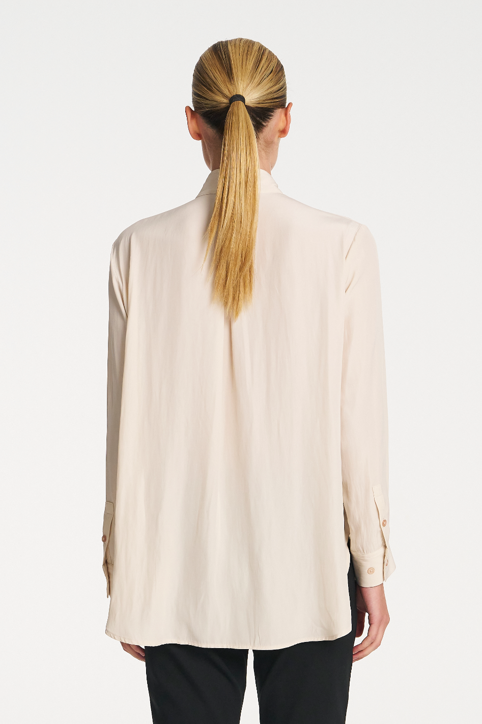 Mela Purdie Swish Tab Shirt in Vanilla Mache