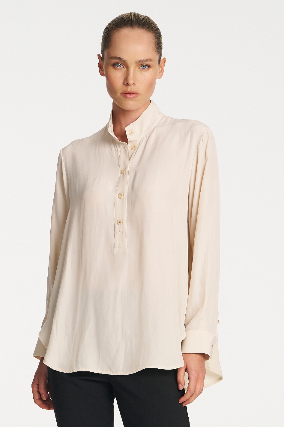 Mela Purdie Swish Tab Shirt in Vanilla Mache