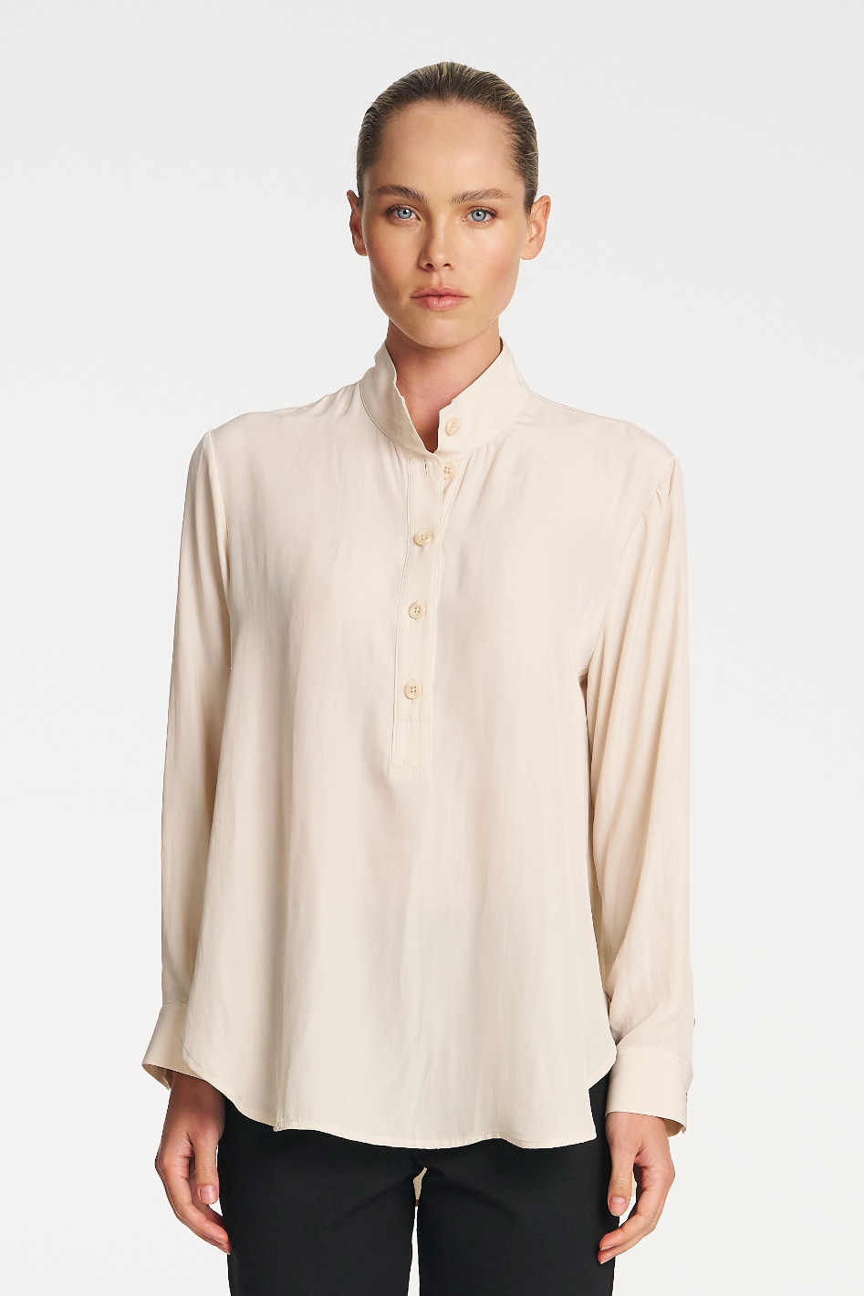 Mela Purdie Swish Tab Shirt in Vanilla Mache