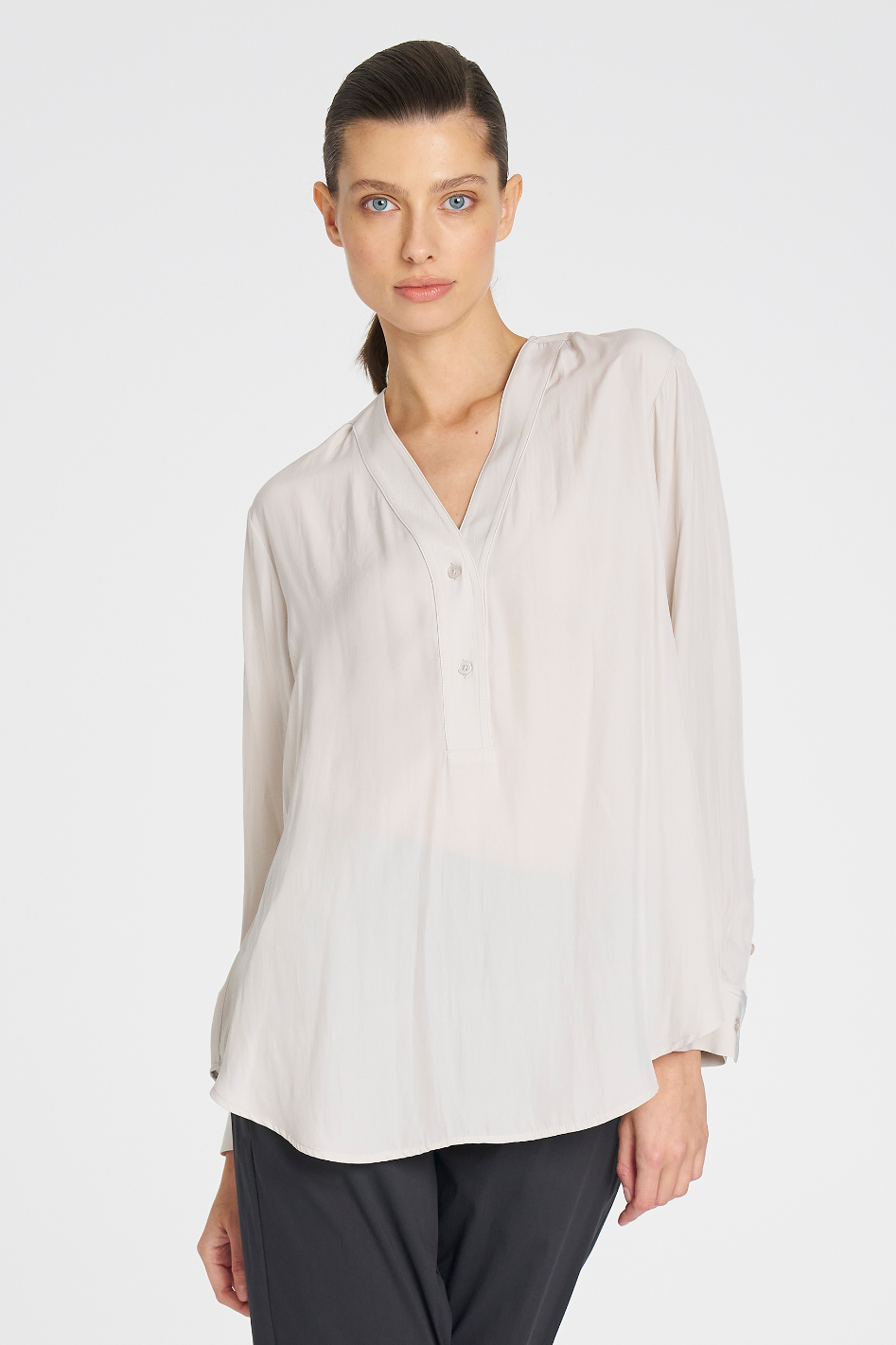 Mela Purdie Tab Shirt Mache Oyster