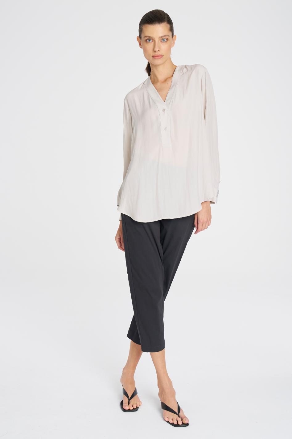 Mela Purdie Tab Shirt Mache Oyster