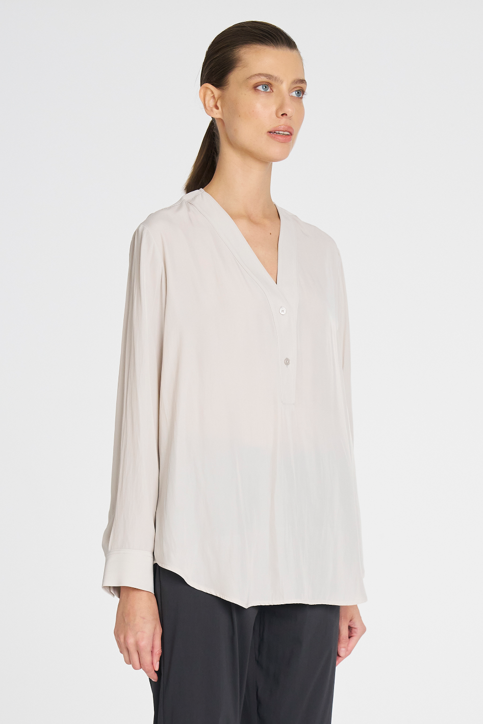 Mela Purdie Tab Shirt Mache Oyster