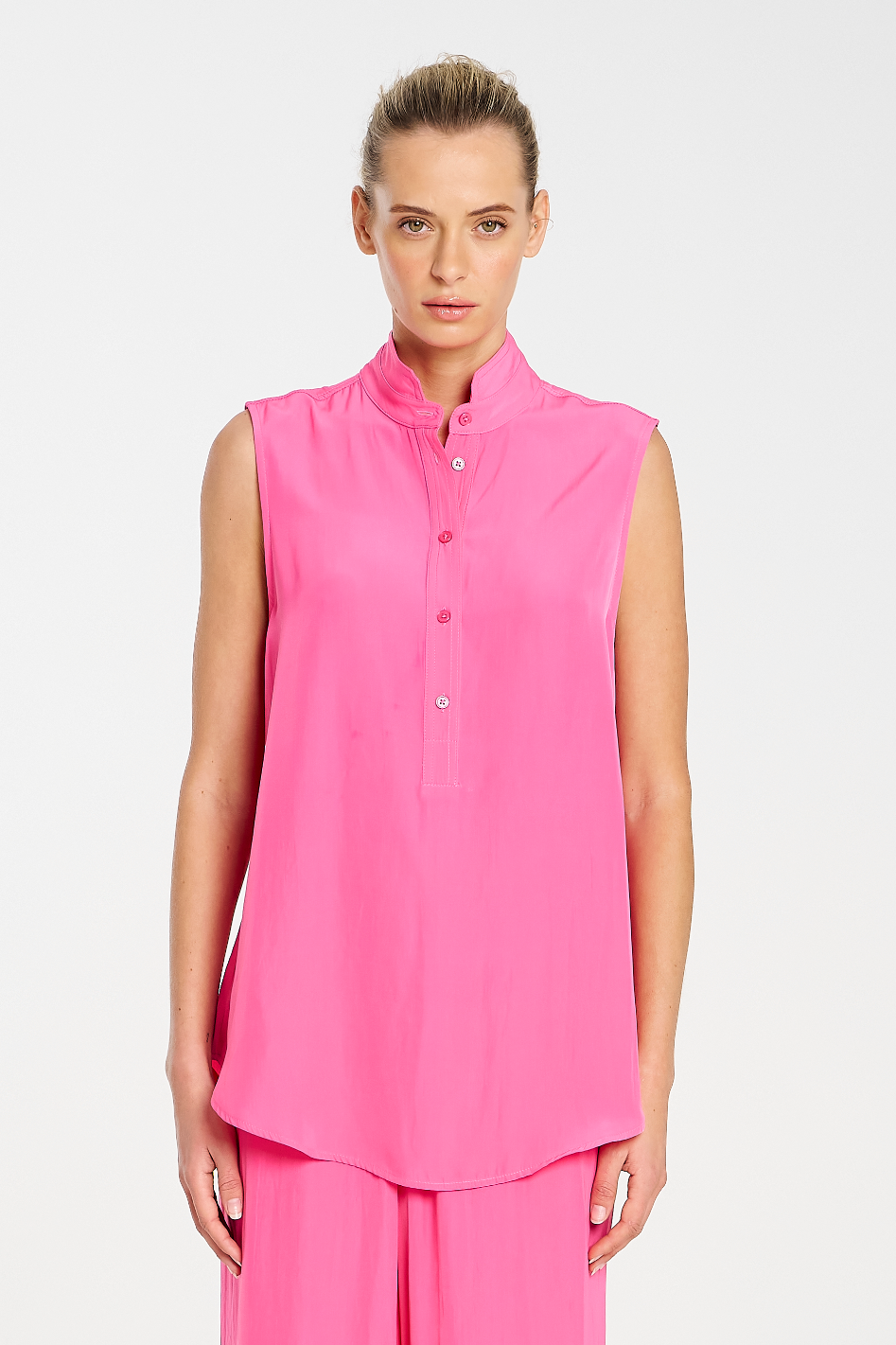 Mela Purdie Tab Slide Tank in Mache Hot Pink
