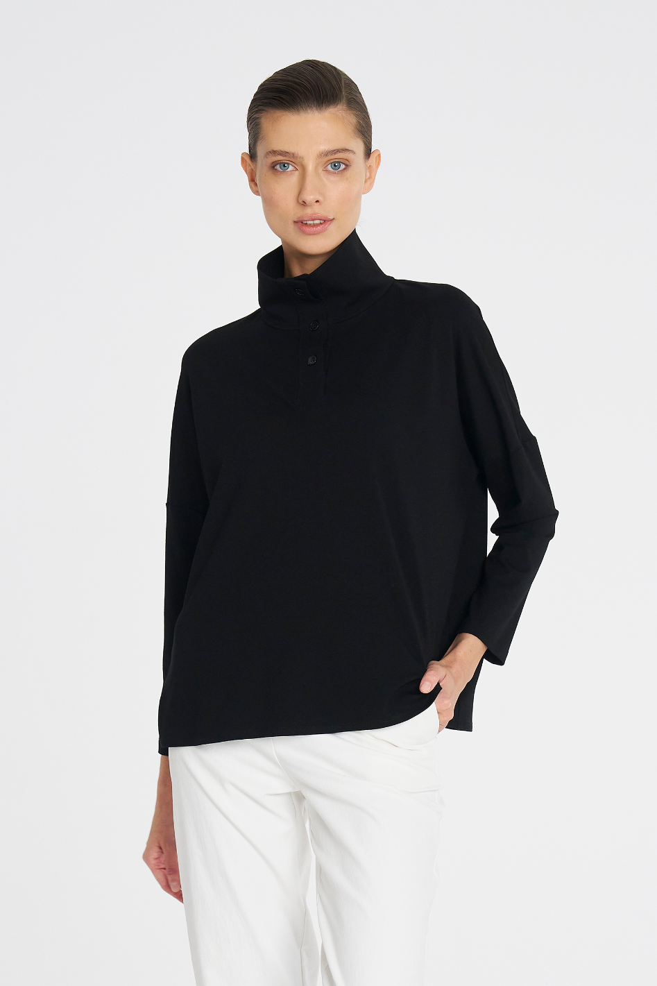 Mela Purdie Tab Sweater Matte Jersey Black